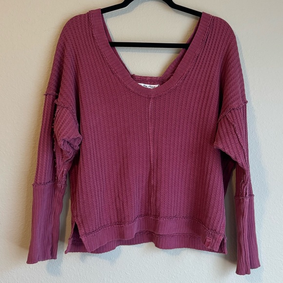 Free People We The Free new magic waffle knit thermal top - Picture 5 of 7